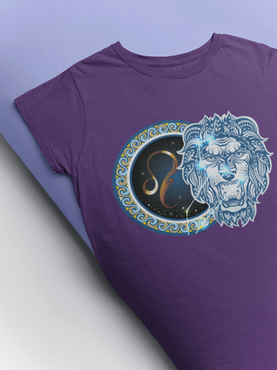 Leo Zodiac Sign Women Half Sleeves T-shirt- FunkyTeesClub
