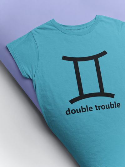 Gemini Zodiac Sign Women Half Sleeves T-shirt- FunkyTeesClub