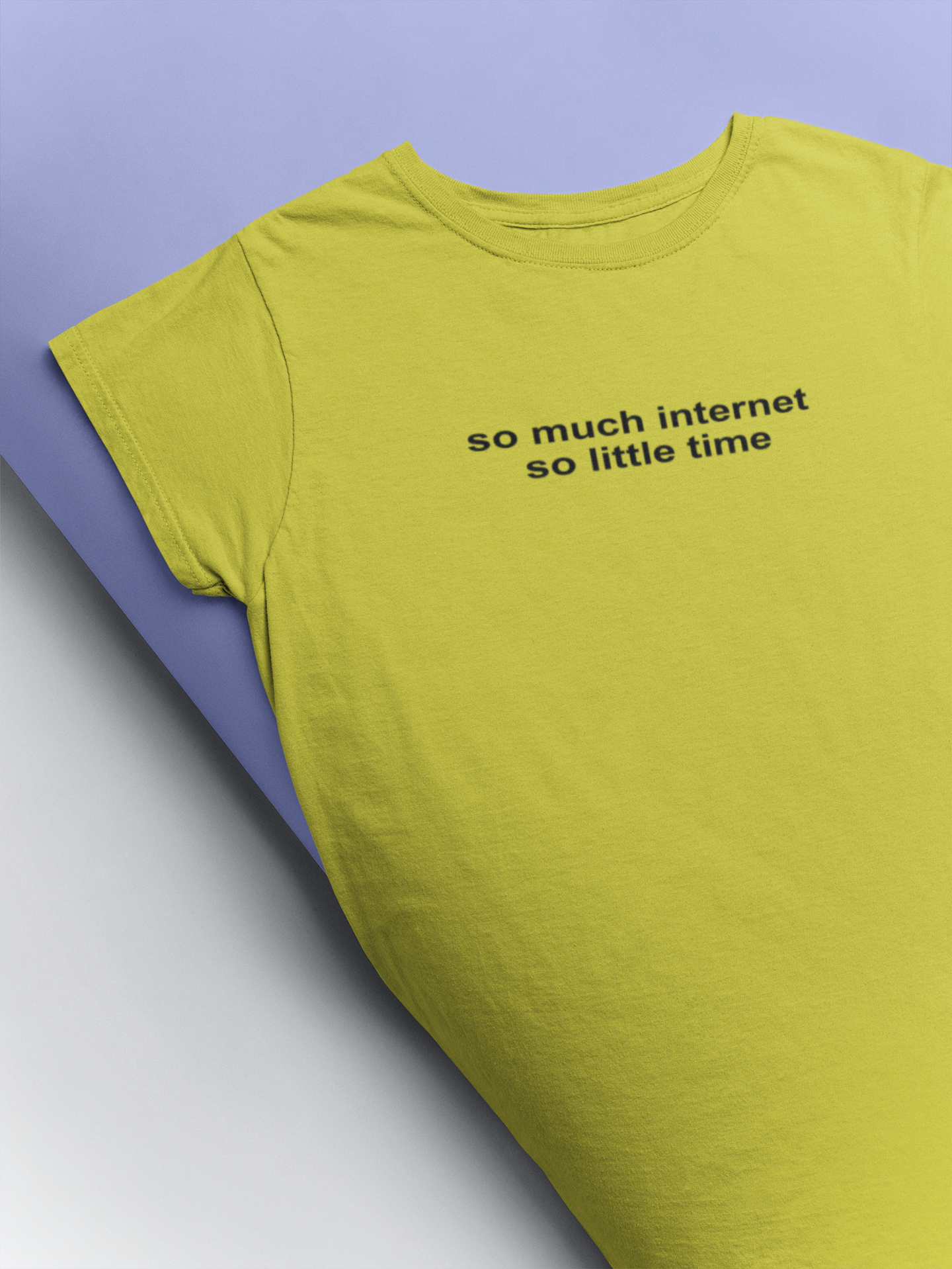 So Much Internet So Little Time Mens Half Sleeves T-shirt- FunkyTeesClub