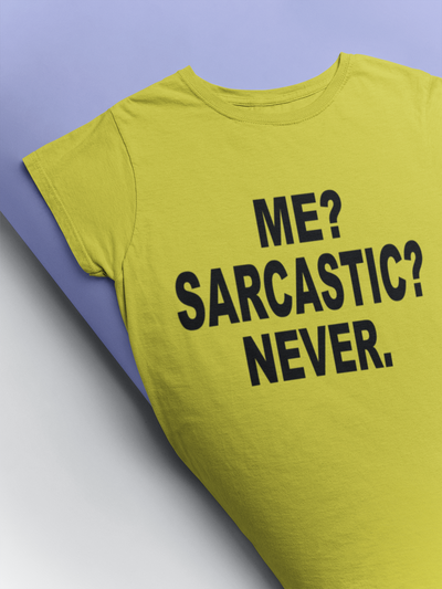 Me Sarcastic Never Esha Gupta Celebrity T-shirt- FunkyTeesClub