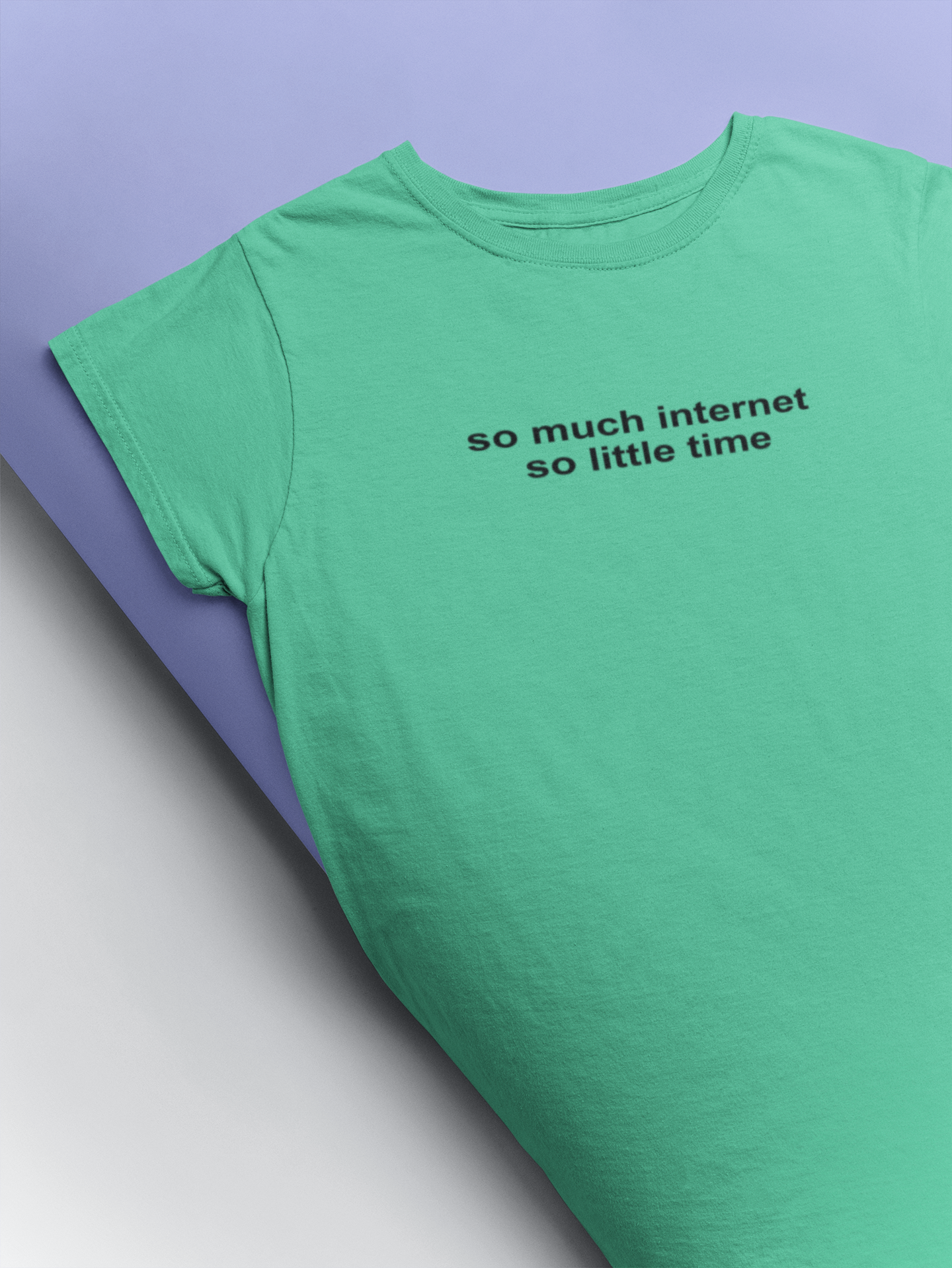 So Much Internet So Little Time Mens Half Sleeves T-shirt- FunkyTeesClub