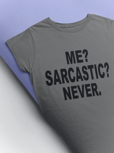 Me Sarcastic Never Esha Gupta Celebrity T-shirt- FunkyTeesClub