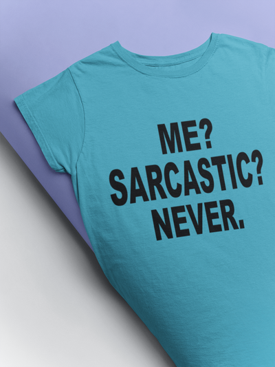 Me Sarcastic Never Esha Gupta Celebrity T-shirt- FunkyTeesClub