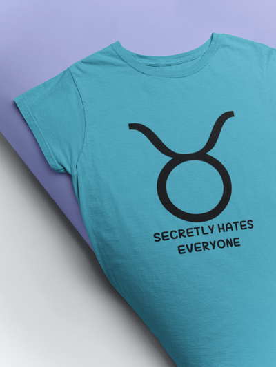 Taurus Zodiac Sign Women Half Sleeves T-shirt- FunkyTeesClub