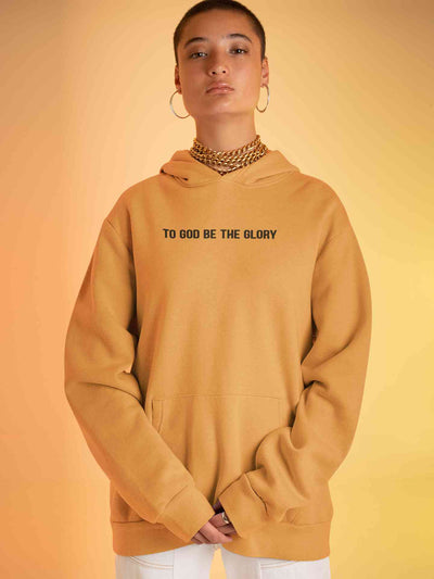 To God Be The Glory Minimals Hoodies for Women-FunkyTeesClub