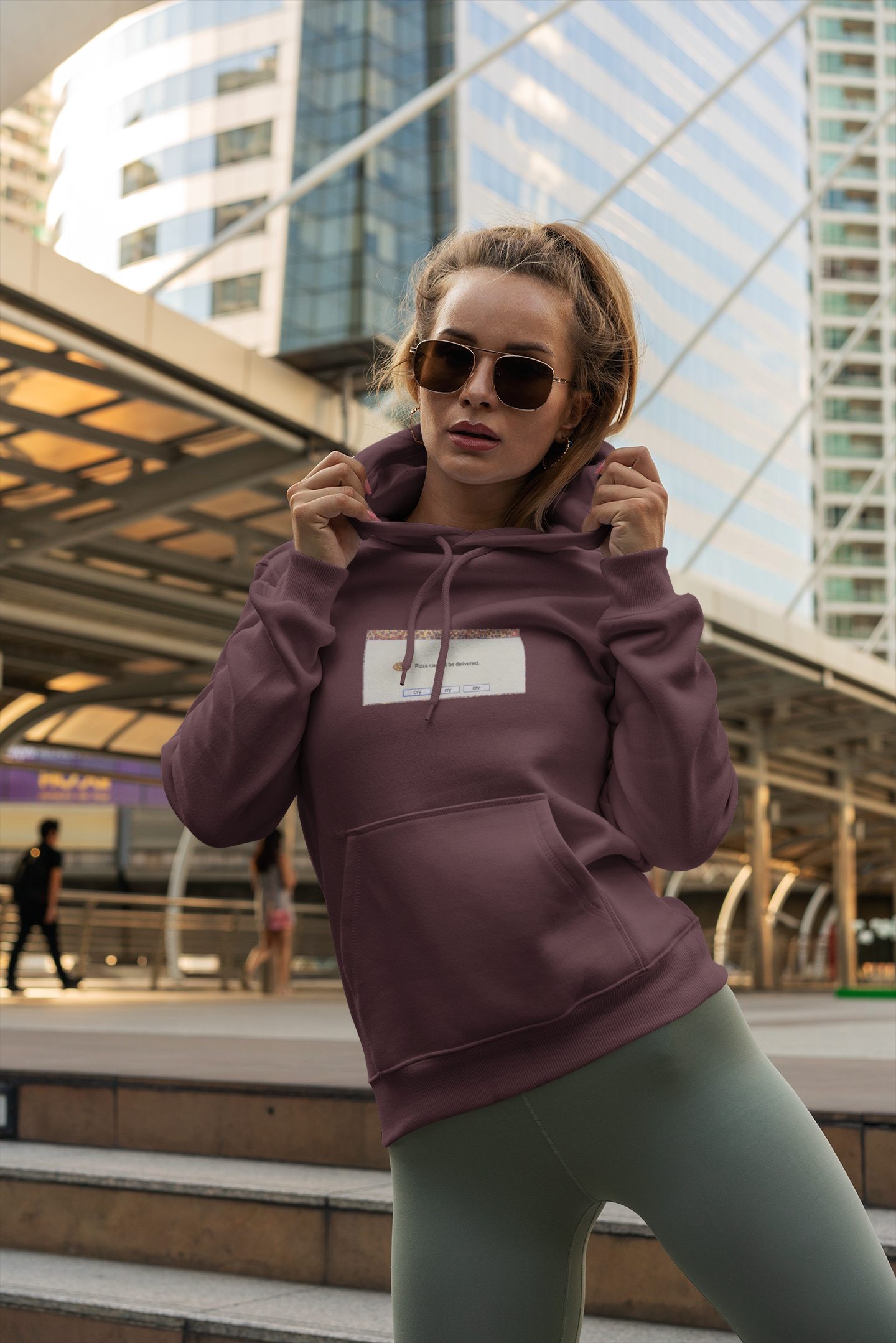 Pizza Cannot Be Delivered Hoodies for Women-FunkyTeesClub