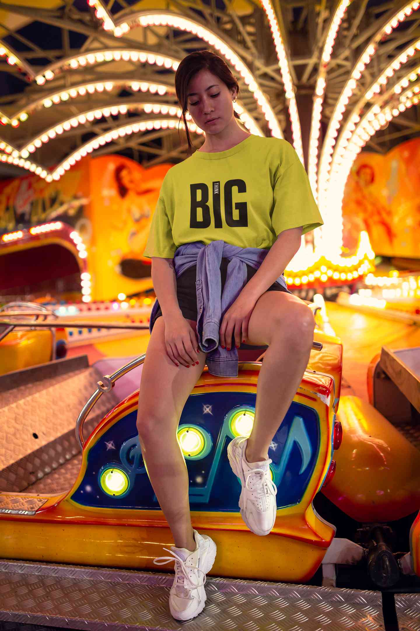 Think Big Women Half Sleeves T-shirt- FunkyTeesClub