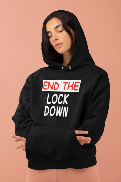 Anti Lockdown End The Lockdown Anti Government Hoodies for Women-FunkyTeesClub