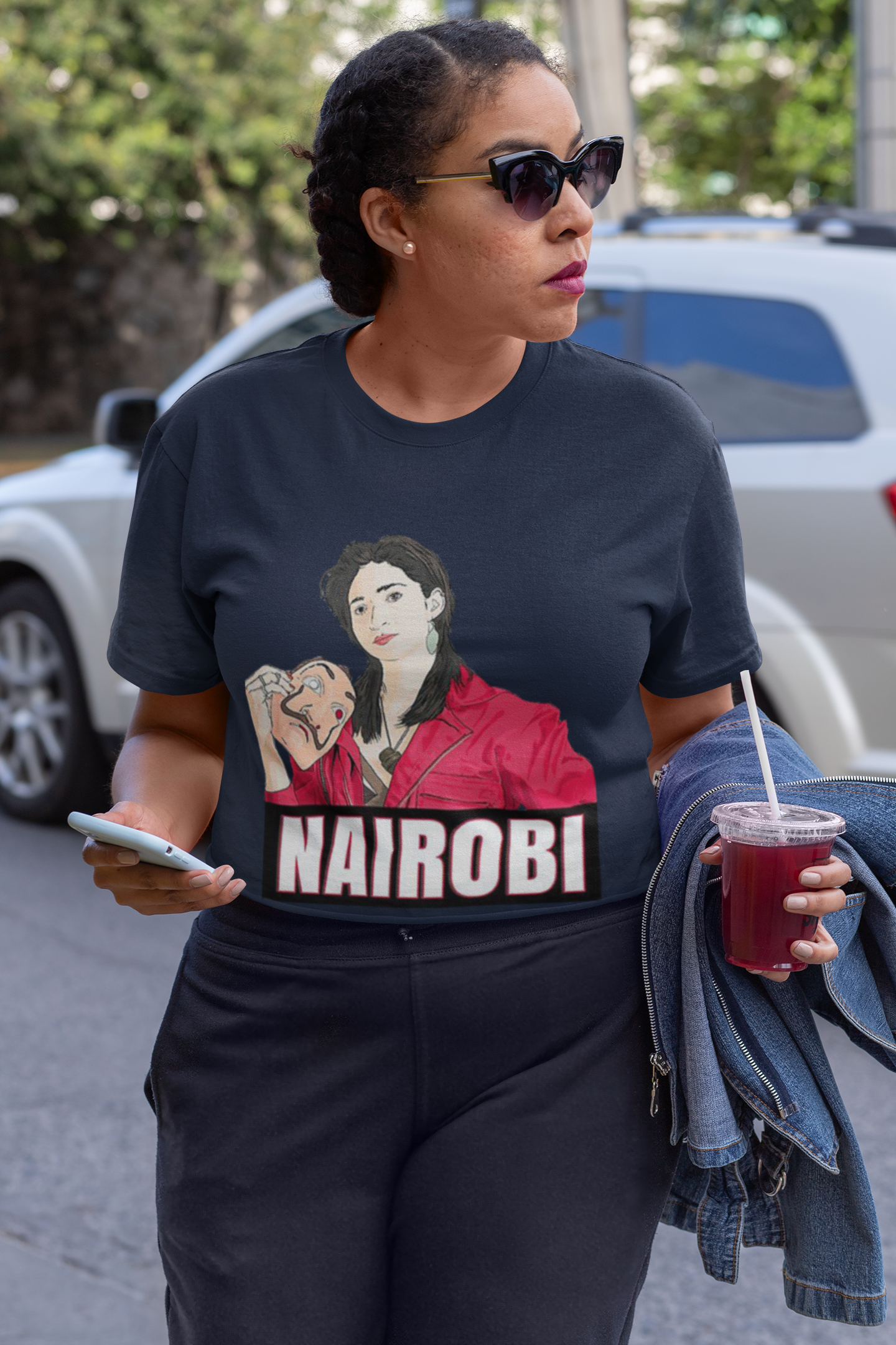 Nairobi Money Heist Women Crop Top- FunkyTeesClub