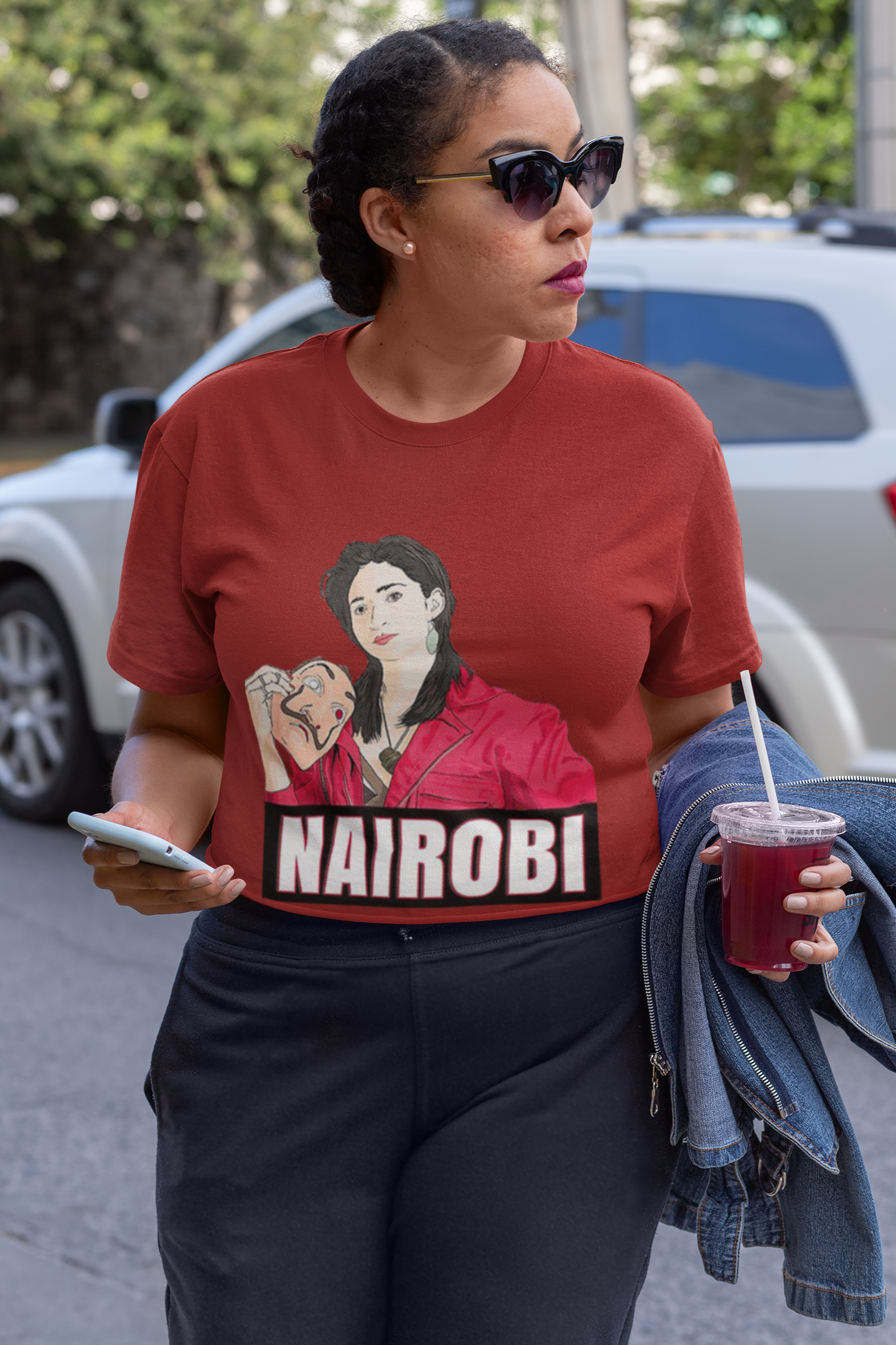 Nairobi Money Heist Women Crop Top- FunkyTeesClub
