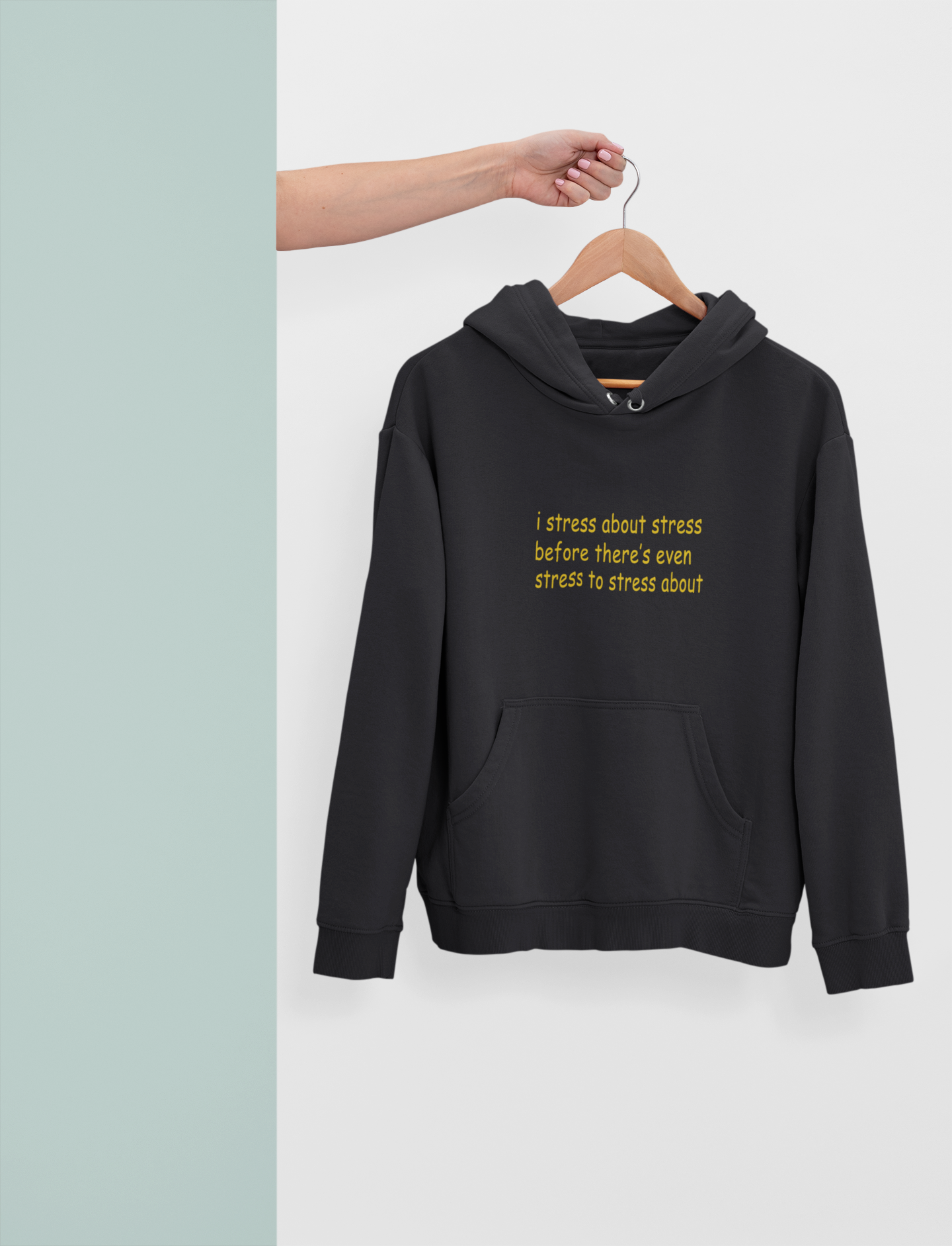 I Stress Men Hoodies-FunkyTeesClub