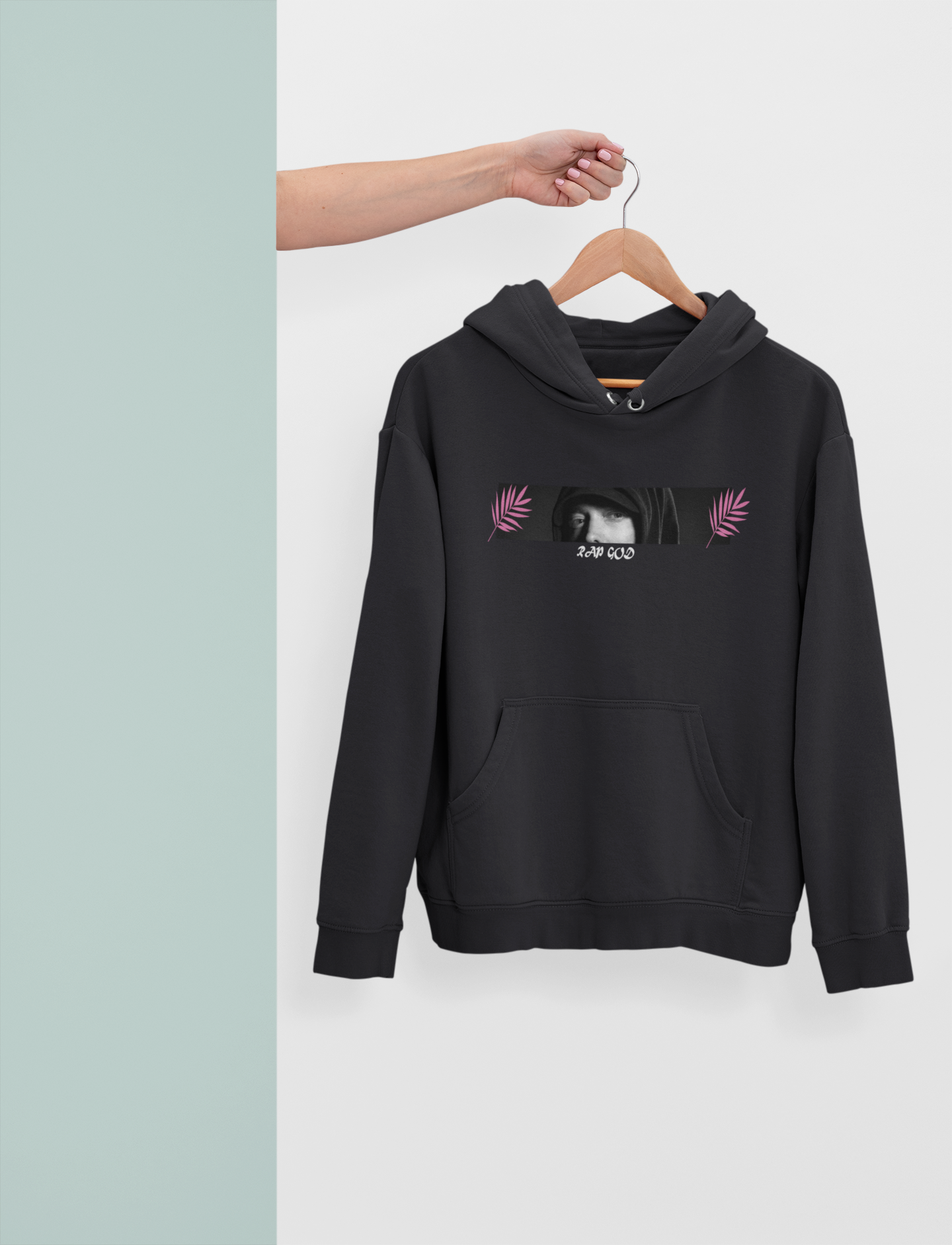 Rap God Men Hoodies-FunkyTeesClub