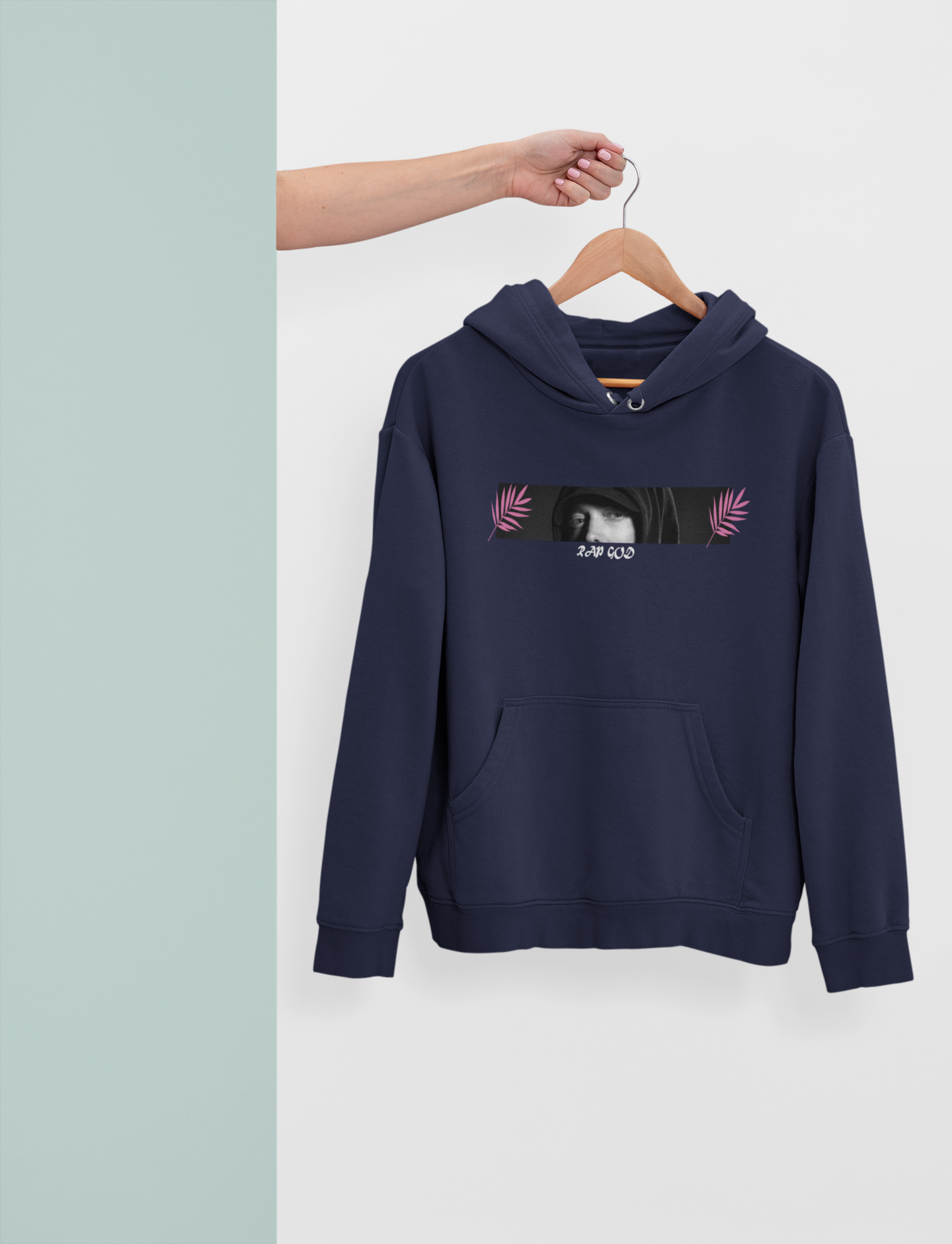 Rap God Men Hoodies-FunkyTeesClub