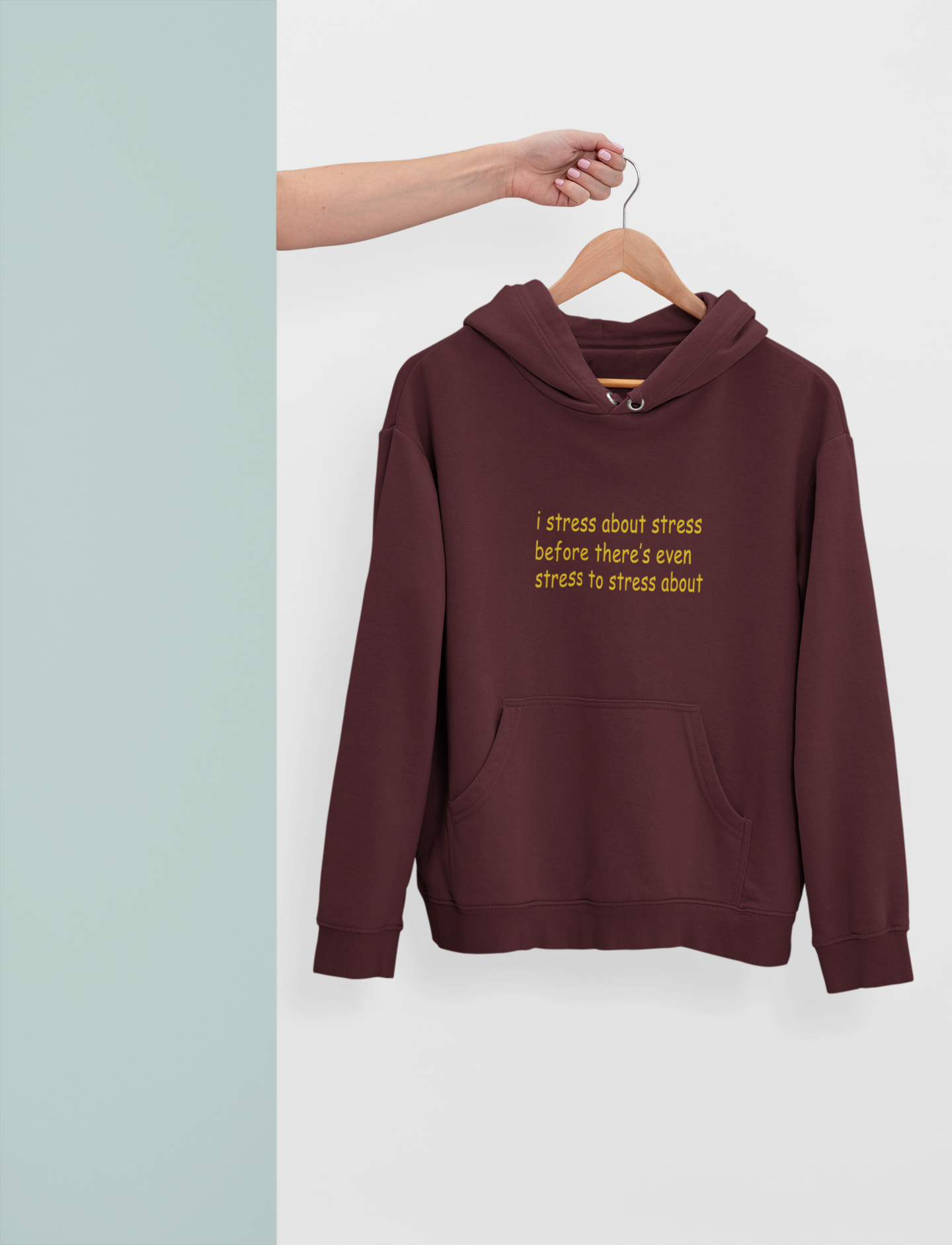 I Stress Hoodies for Women-FunkyTeesClub