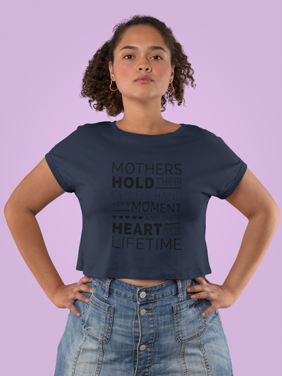 Mothers day quote Women Crop Top- FunkyTeesClub