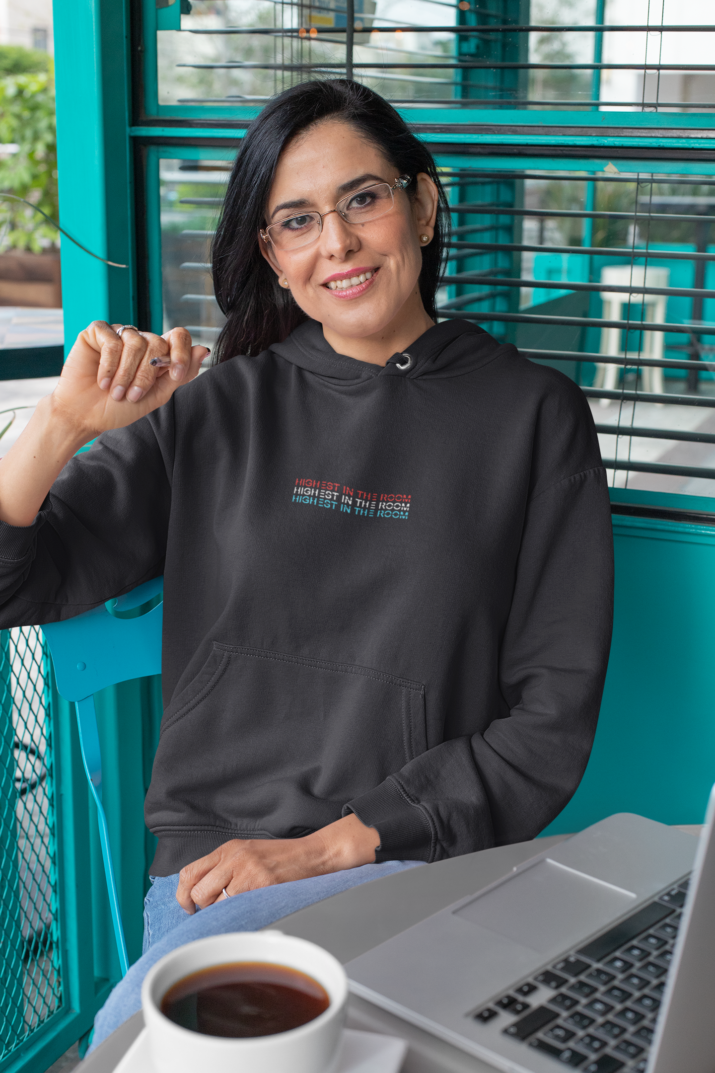 Highest In The Room Hoodies for Women-FunkyTeesClub