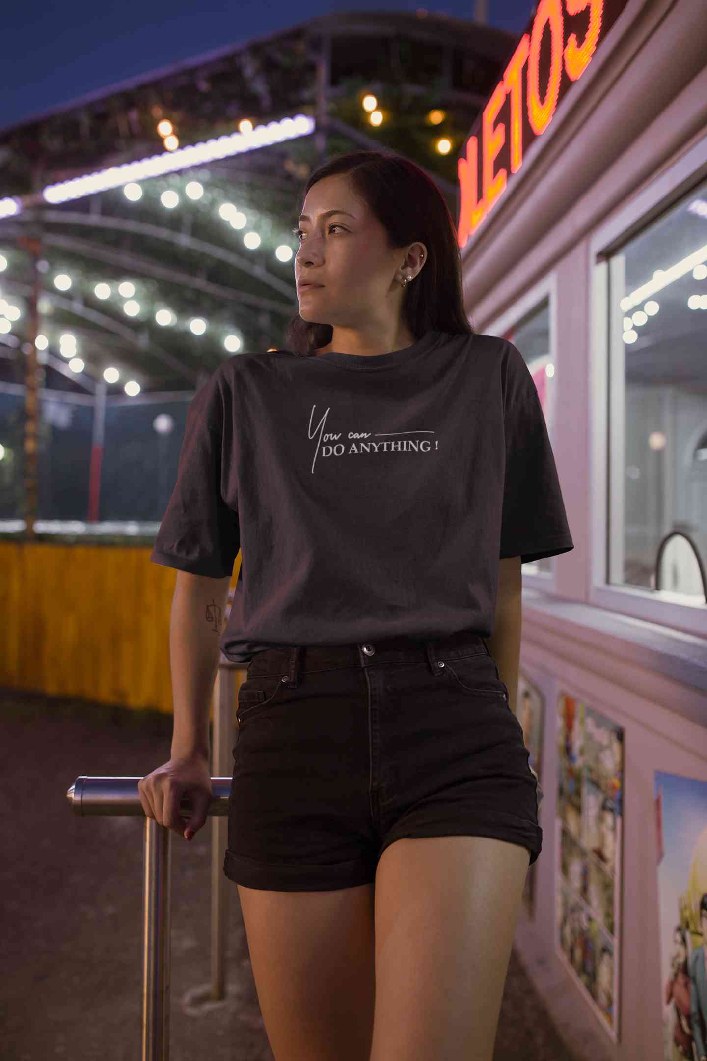 You Can Do Anything Women Half Sleeves T-shirt- FunkyTeesClub