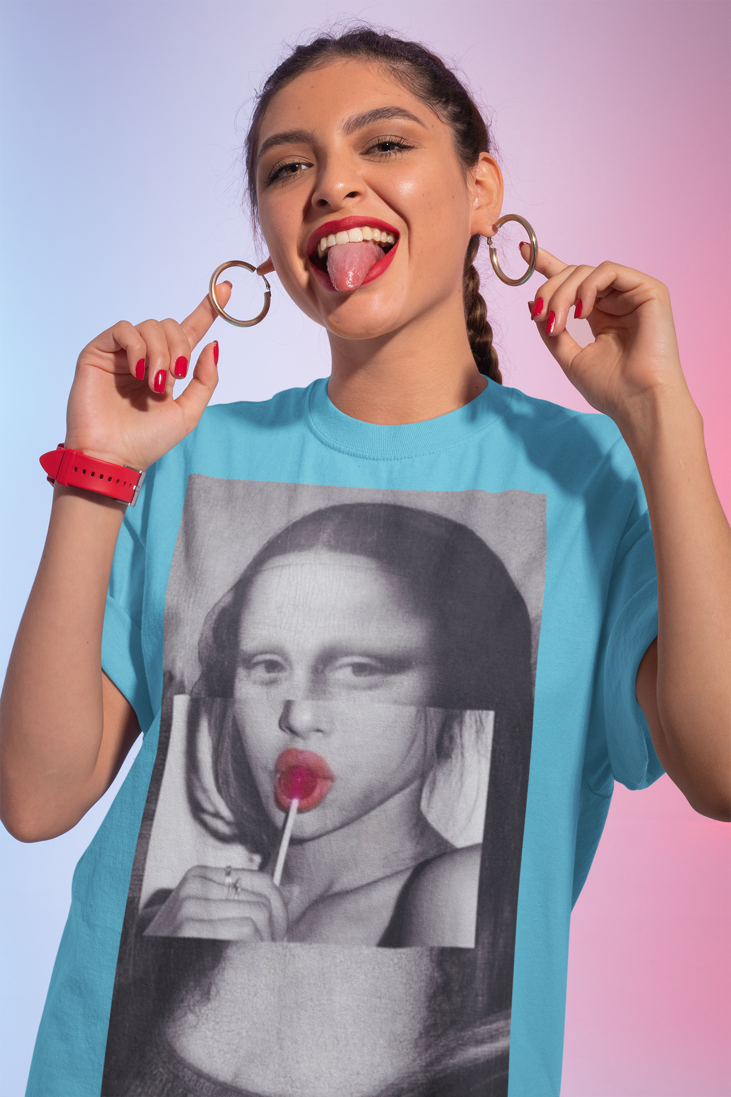Monapop Women Half Sleeves T-shirt- FunkyTeesClub