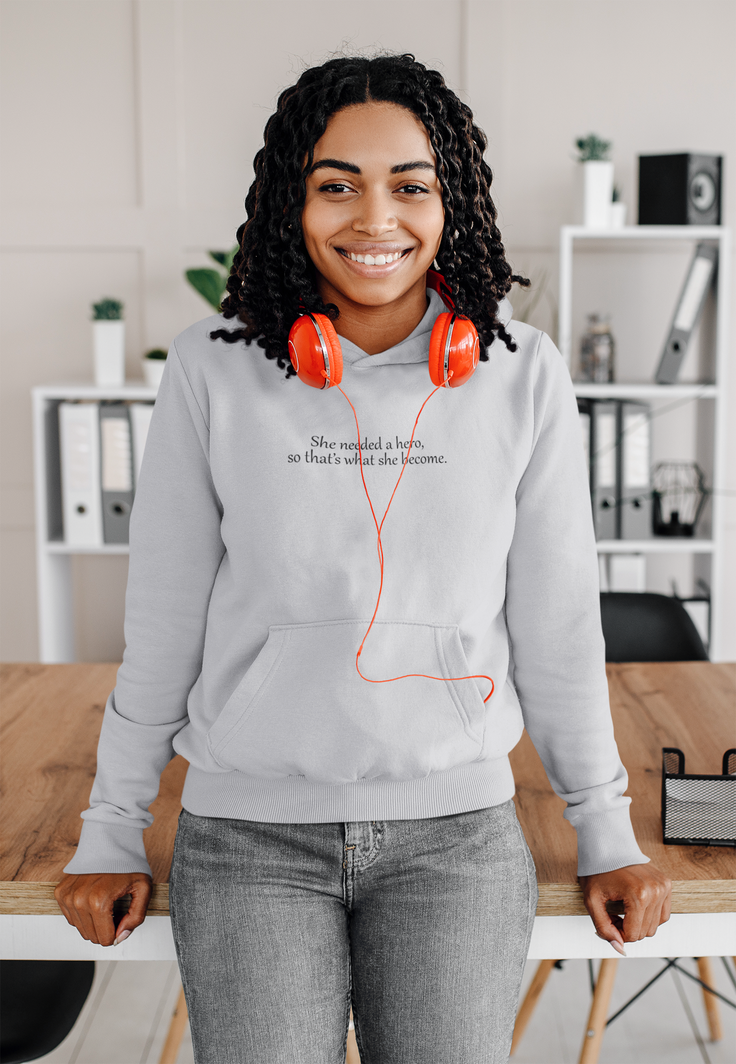 She Needed A Hero So Thats What She Become Hoodies for Women-FunkyTeesClub