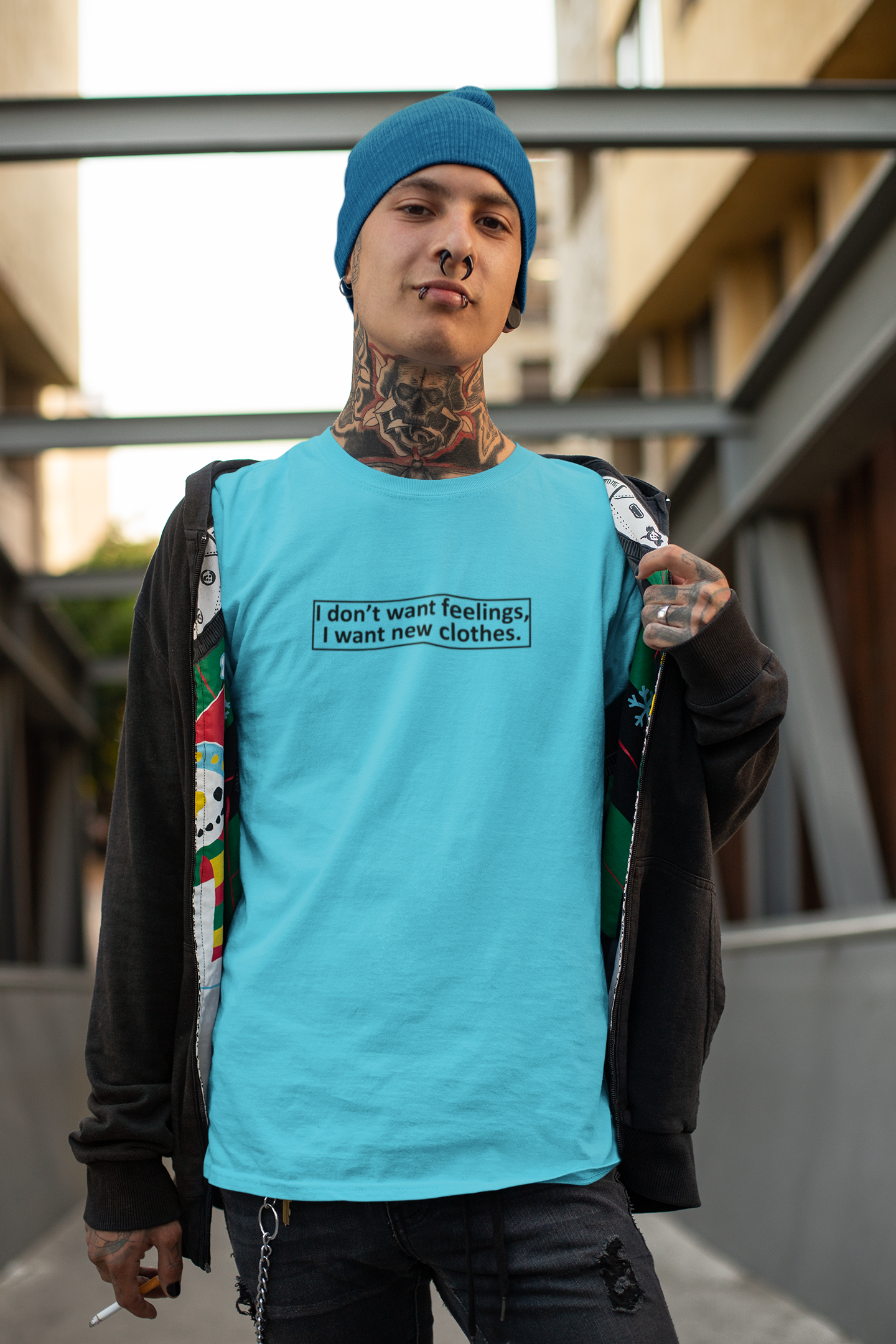 I Want New Clothes Mens Half Sleeves T-shirt- FunkyTeesClub