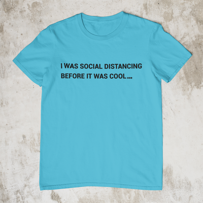 I Was Social Distancing Before It  Was Cool Sania Mirza Celebrity T-shirt- FunkyTeesClub