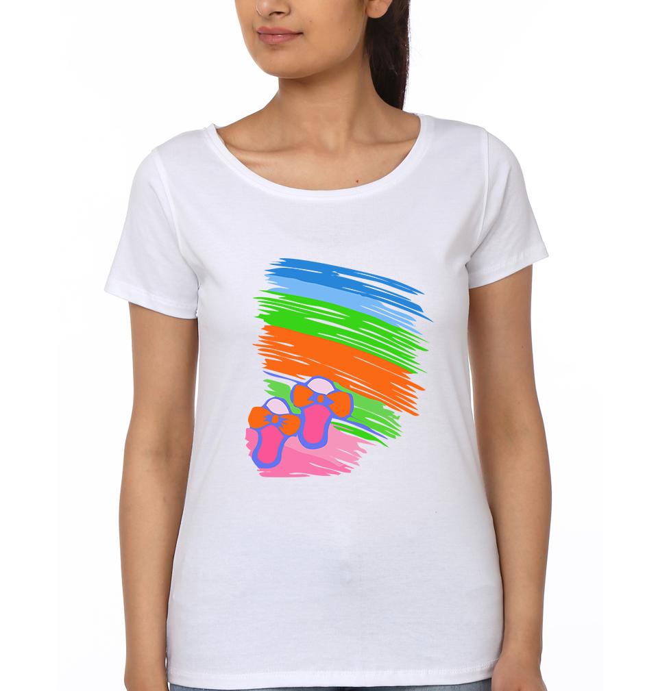 Slippers Mother and Daughter Matching T-Shirt- FunkyTeesClub