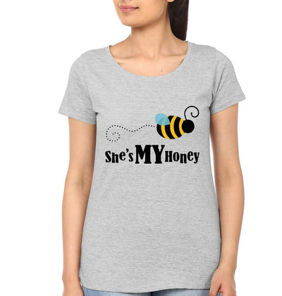 She Is My Honey Mother and Daughter Matching T-Shirt- FunkyTeesClub