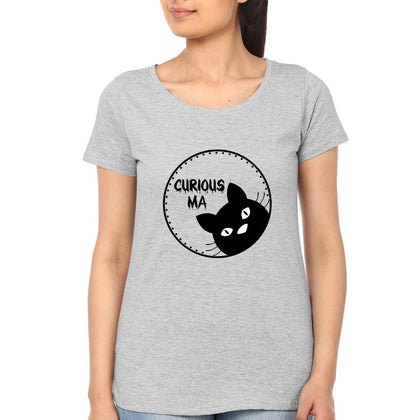 Curious Ma Curious Beti Mother and Daughter Matching T-Shirt- FunkyTeesClub