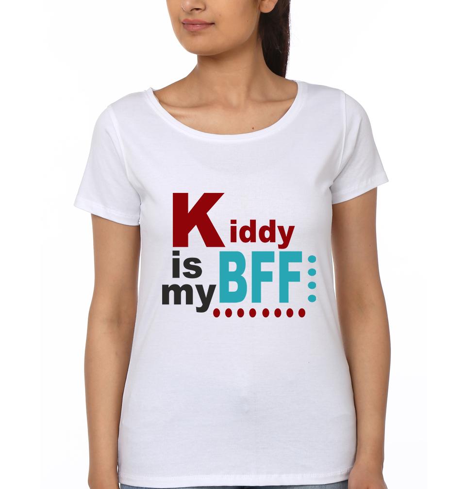 Mommy Is My Bff Kiddy Is My Bff Mother and Son Matching T-Shirt- FunkyTees
