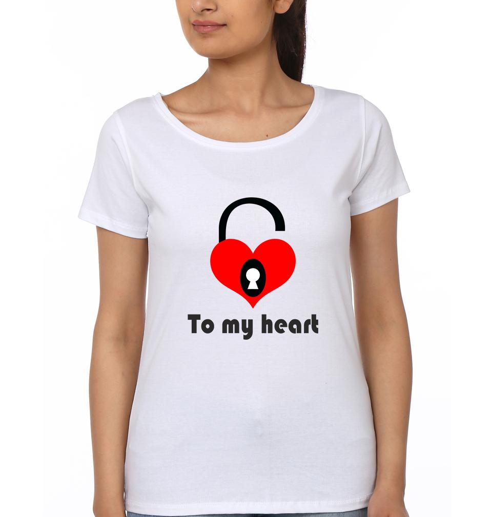To My Heart The Key To Mother and Daughter Matching T-Shirt- FunkyTeesClub
