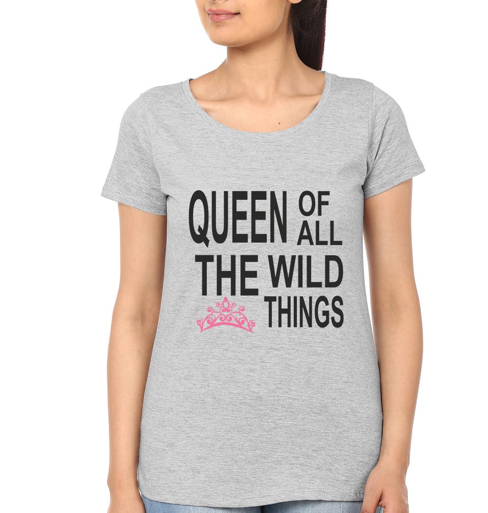 Queen Of All The Wild Things Wild Things Mother and Son Matching T-Shirt- FunkyTeesClub