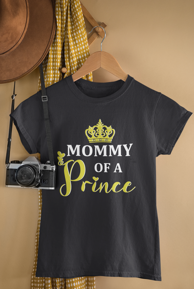 Son Of A Queen Mother And Son Black Matching T-Shirt- FunkyTeesClub