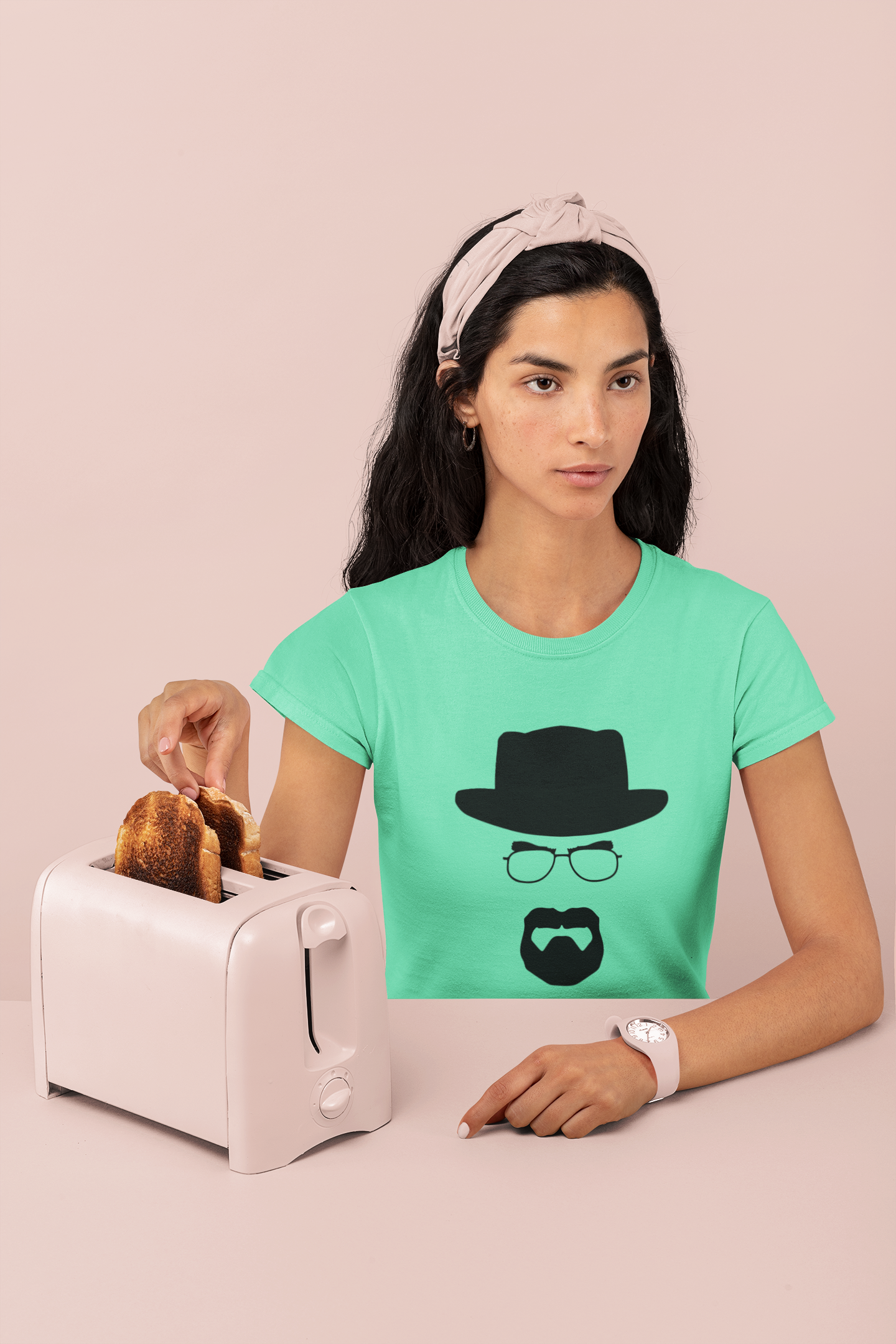 Heisenberg Breaking Bad Web Series Women Half Sleeves T-shirt- FunkyTeesClub