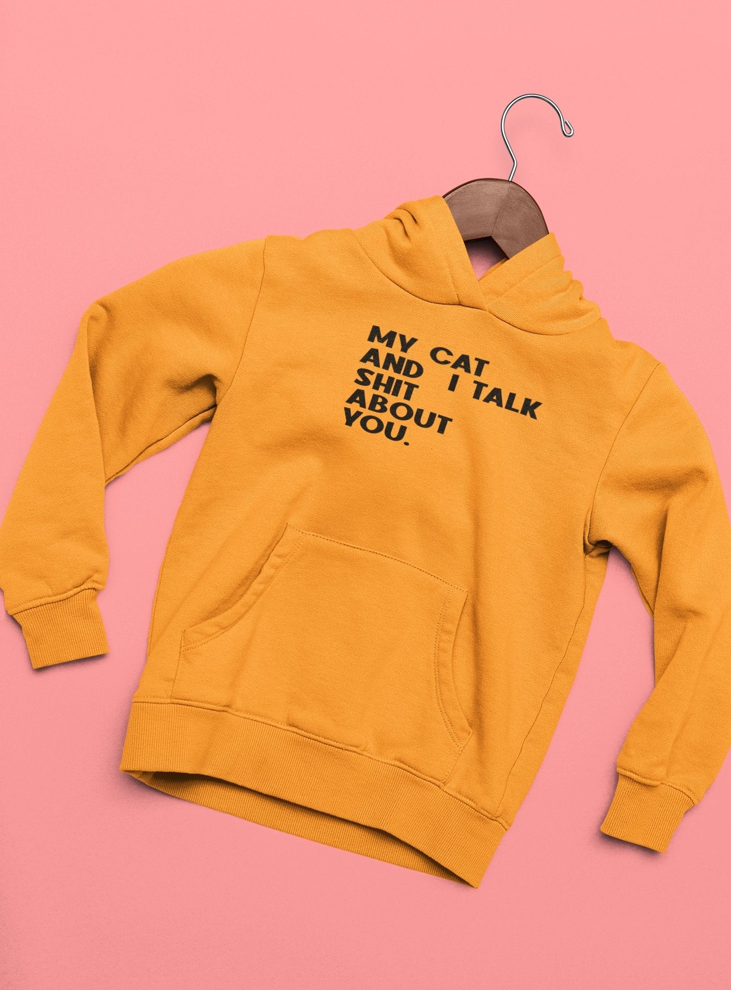 My Cat And I Talk Shit About You Hoodies for Women-FunkyTeesClub - Funky Tees Club