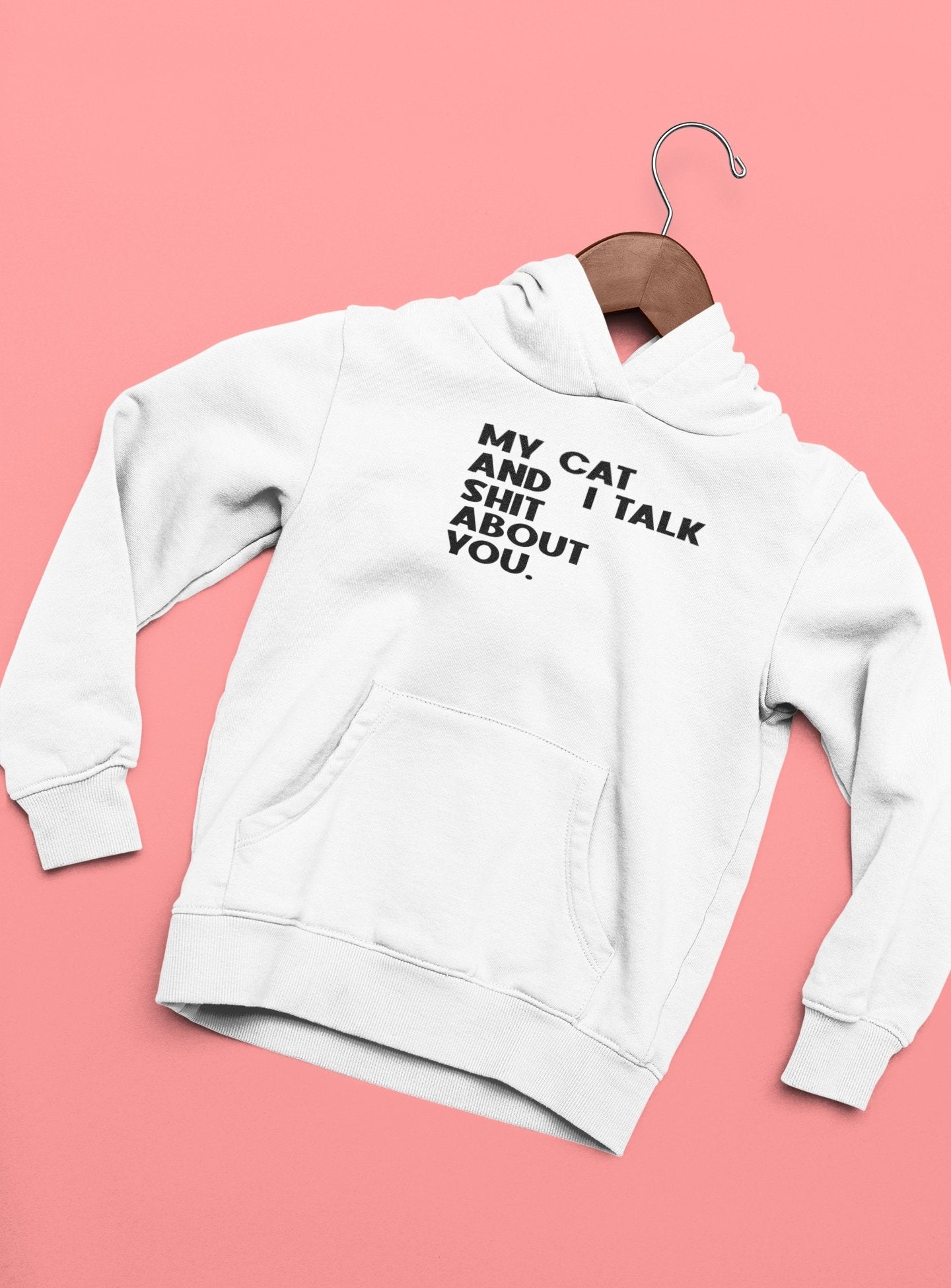 My Cat And I Talk Shit About You Hoodies for Women-FunkyTeesClub - Funky Tees Club