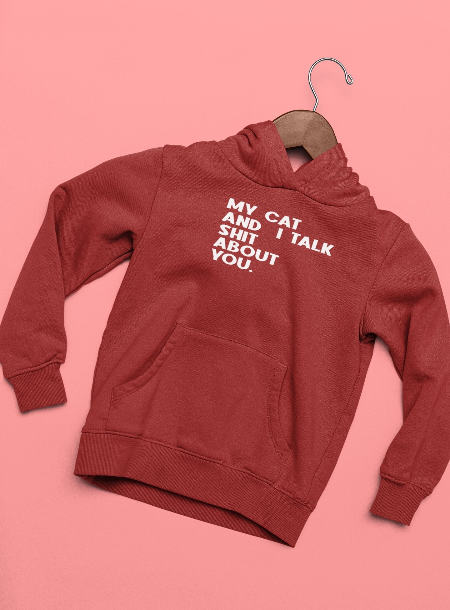 My Cat And I Talk Shit About You Hoodies for Women-FunkyTeesClub - Funky Tees Club