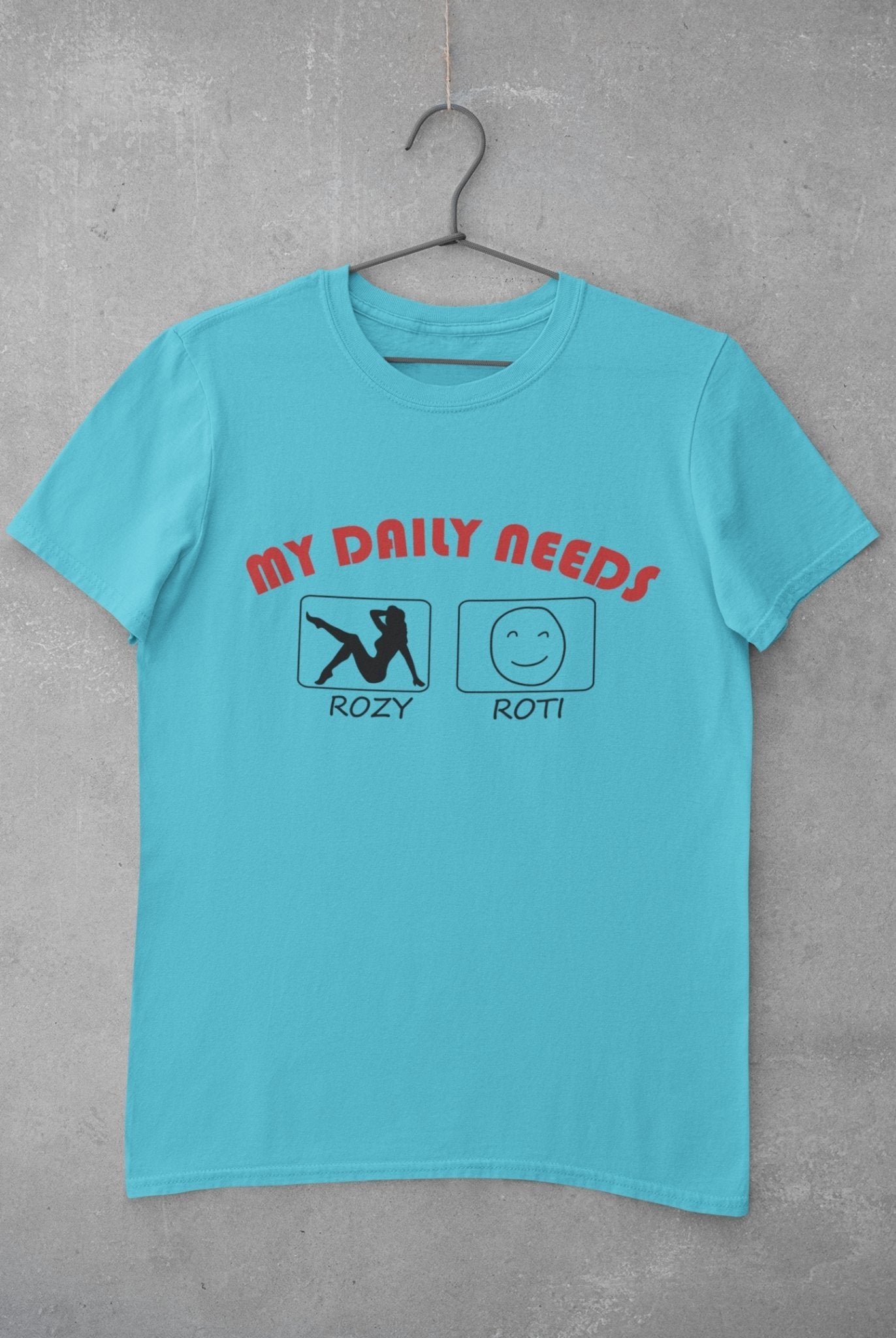 My Daily Needs Typography Mens Half Sleeves T-shirt- FunkyTeesClub - Funky Tees Club