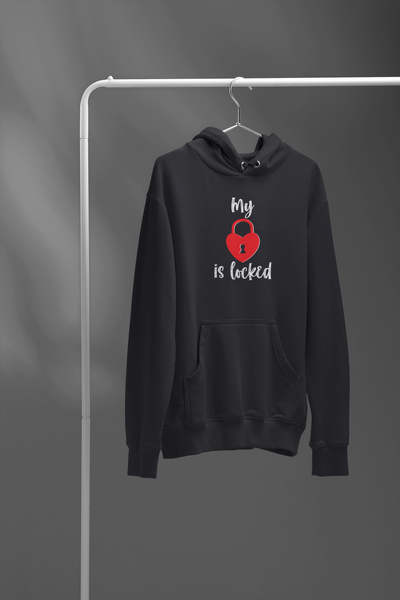 My Heart Is Locked Couple Hoodie-FunkyTeesClub