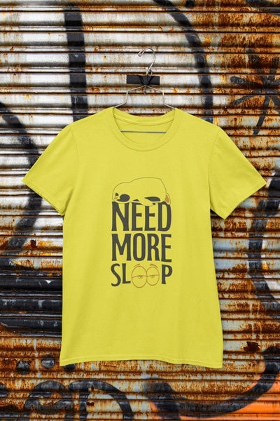 Need More Sleep Typography Mens Half Sleeves T-shirt- FunkyTeesClub - Funky Tees Club