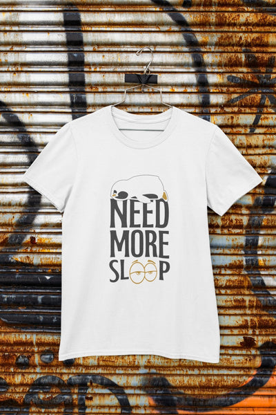 Need More Sleep Typography Mens Half Sleeves T-shirt- FunkyTeesClub - Funky Tees Club