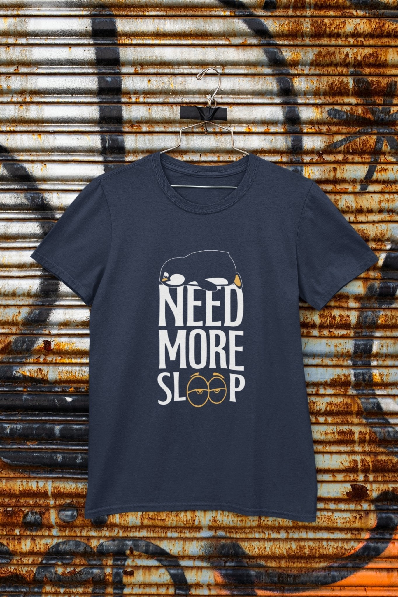 Need More Sleep Typography Mens Half Sleeves T-shirt- FunkyTeesClub - Funky Tees Club