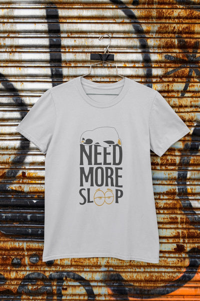 Need More Sleep Typography Mens Half Sleeves T-shirt- FunkyTeesClub - Funky Tees Club