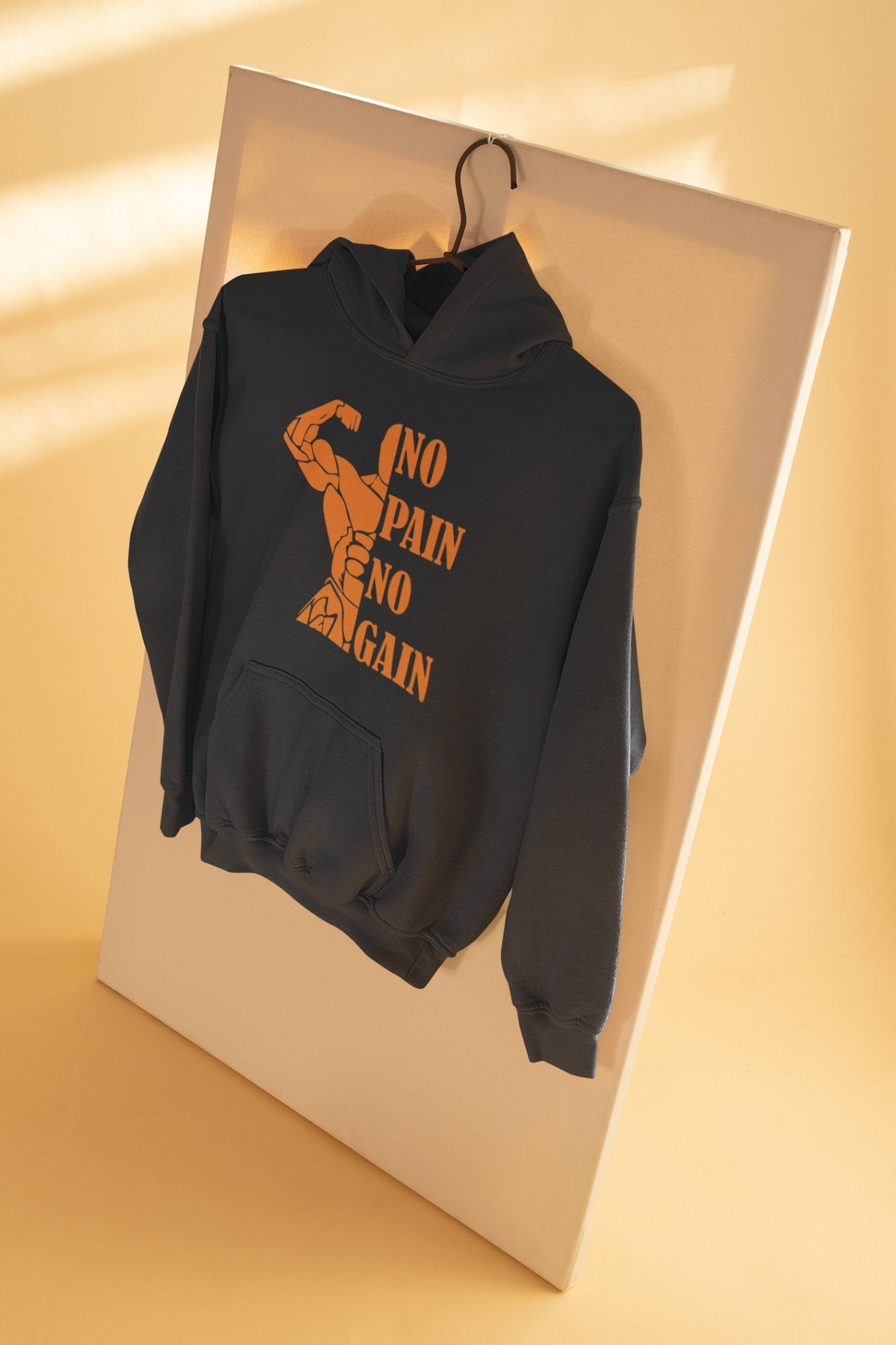 No Pain No Gain Gym And Workout Men Hoodies-FunkyTeesClub - Funky Tees Club