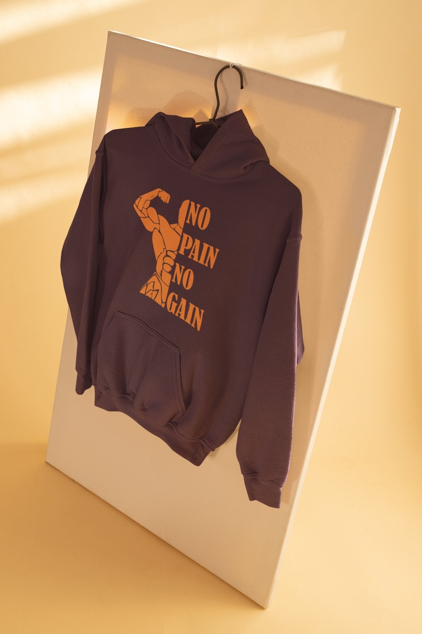 No Pain No Gain Gym And Workout Men Hoodies-FunkyTeesClub - Funky Tees Club