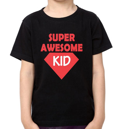 Super Awesome Kid Super Awesome Dad Father and Son Matching T-Shirt- FunkyTeesClub