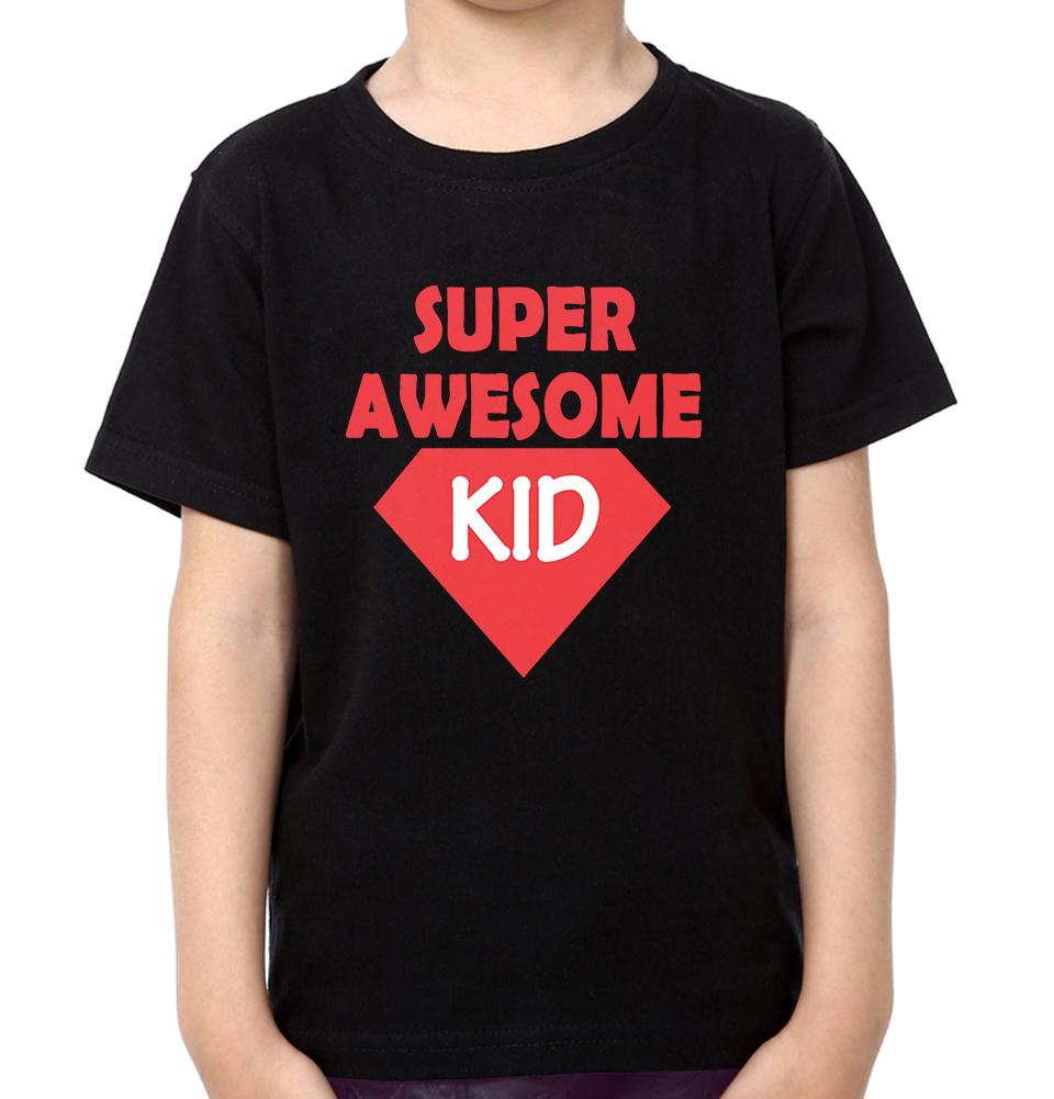 Super Awesome Kid Super Awesome Dad Father and Son Matching T-Shirt- FunkyTeesClub
