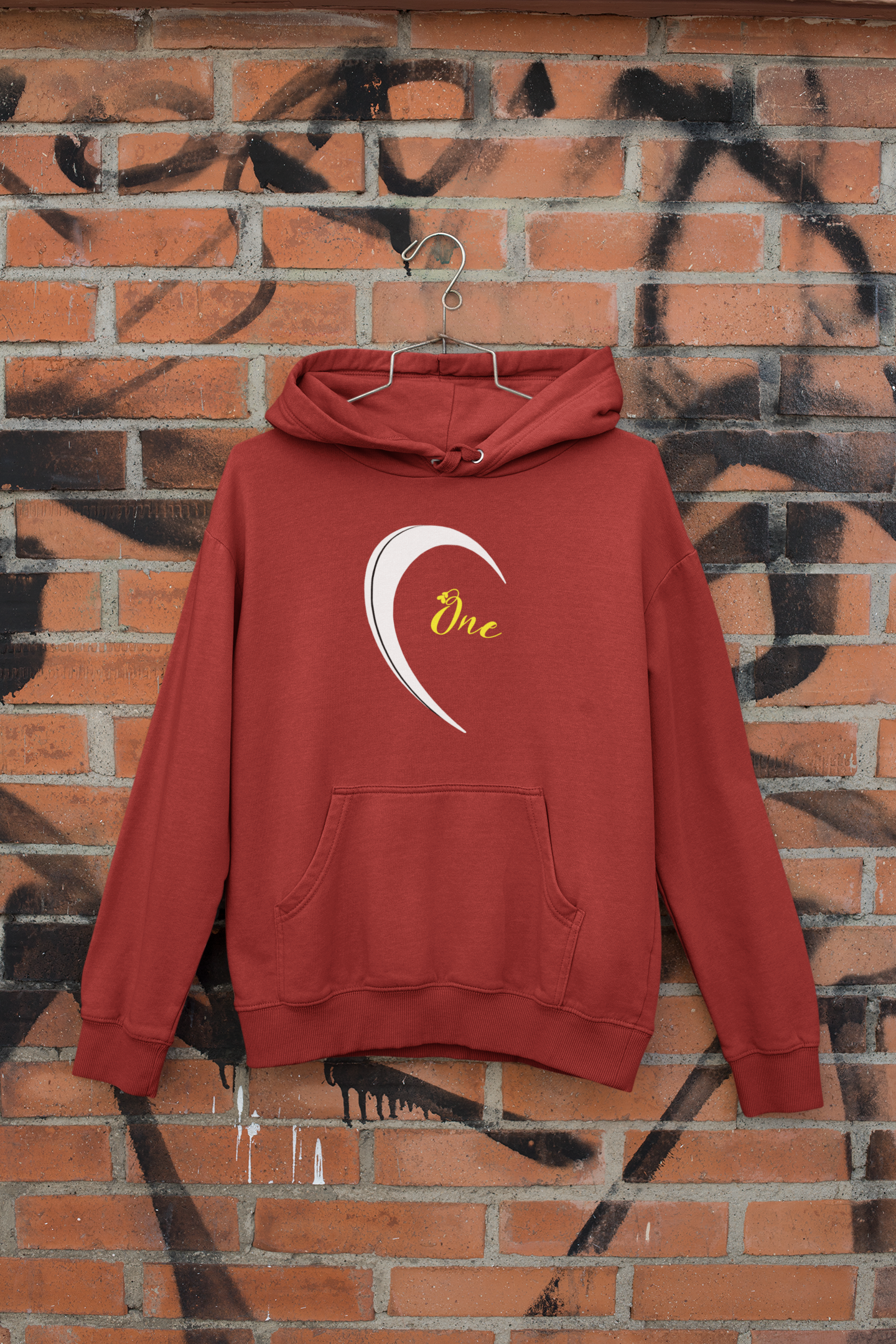 One Love Couple Hoodie-FunkyTeesClub