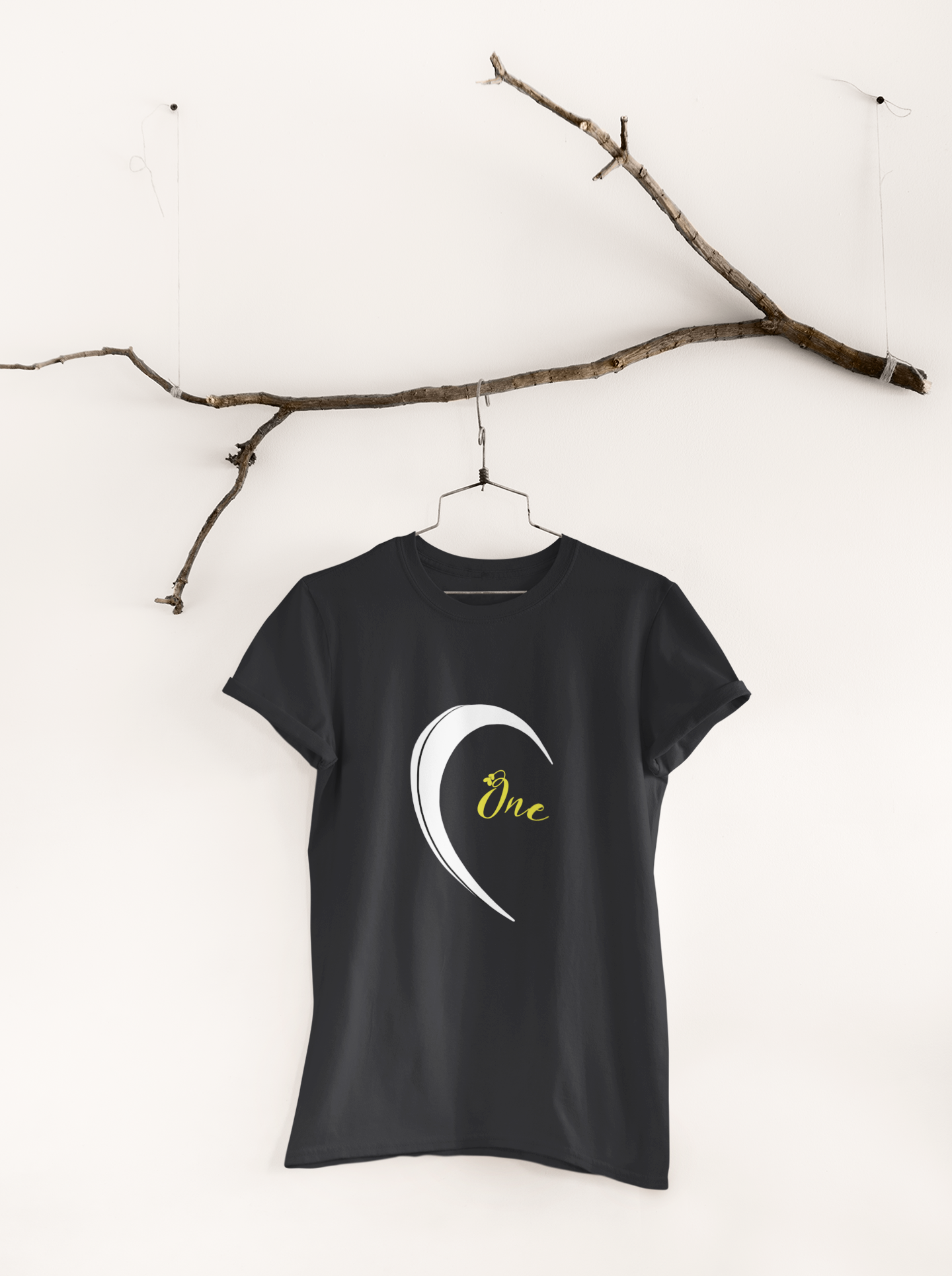 One Love Couple Half Sleeves T-Shirts -FunkyTeesClub