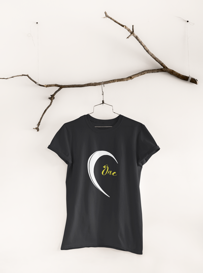 One Love Couple Half Sleeves T-Shirts -FunkyTeesClub