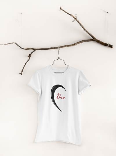 One Love Couple Half Sleeves T-Shirts -FunkyTeesClub